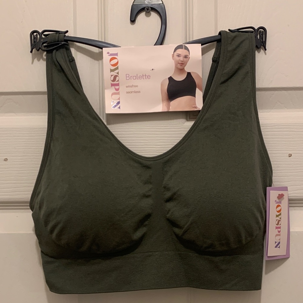 NDSKO Women's Seamless Bralette - Dark Green